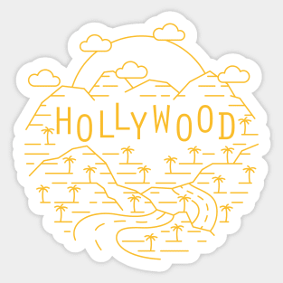 Hollywood - Golden State Yellow Sticker